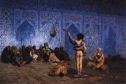 Jean - Leon Gerome The Snake Charmer painting